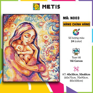 Tranh tô màu số hoá METIS Tranh Nàng thơ N003