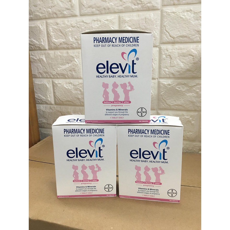 Vitamin bà bầu Elevit (100 viên) (mẫu mới)