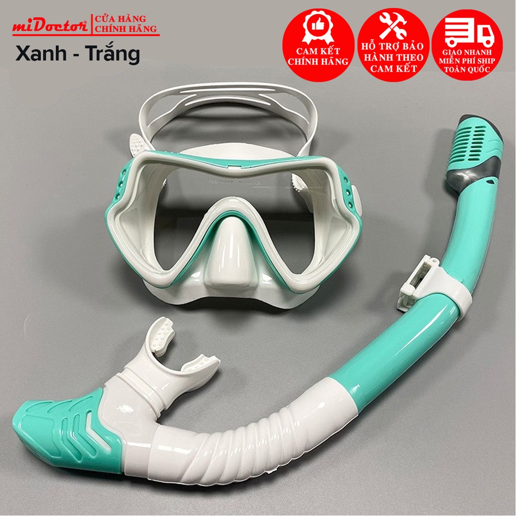 Mặt Nạ Lặn Kèm Ống Thở Lặn Biển Ngăn Nước Cao Cấp – Mặt Kính Cường Lực Chống Mờ Cao Cấp Chính Hãng miDoctor