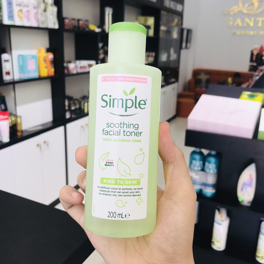 Nước Hoa Hồng Simple Kind to Skin Smothing Facial Toner 200ml ( mẫu cũ )