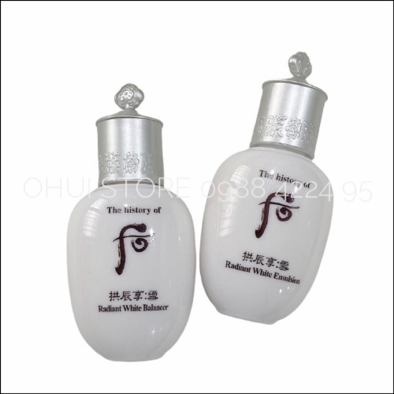 Combo hoa hồng và sữa dưỡng Whoo Seol Radiant White 2 x 20ml date 2024 - Có tem LG Vina