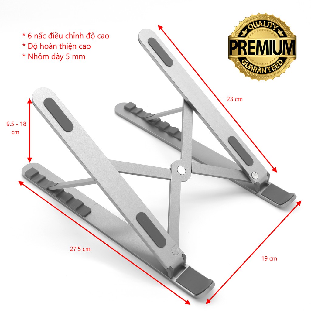 Laptop Stand - Giá đỡ LAPTOP - Giá kê laptop  MACBOOK máy tính bảng giá đỡ MÁY TÍNH hợp kim nhôm cao cấp