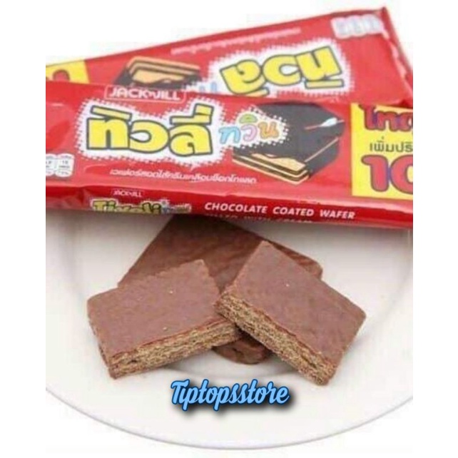 BÁNH XỐP TIVOLI TWIN JACK'N JILL PHỦ CHOCOLATE THÁI LAN