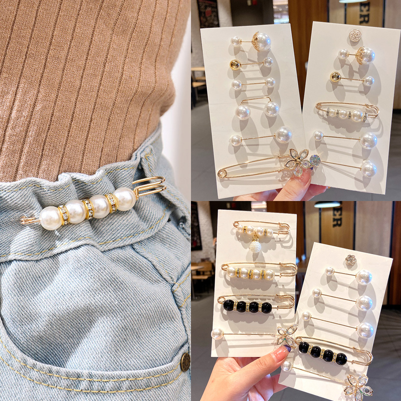 Ghim cài đính hạt ngọc trai giả thời trang sang trọng