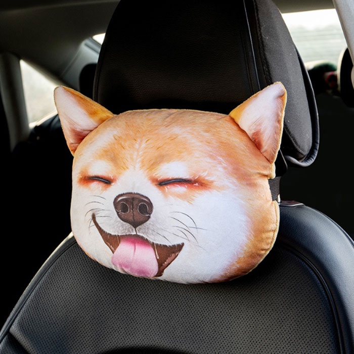 Gối Đầu Xe Ô Tô Dễ Thương Trang Trí Ô Tô Gối Tựa Đầu Xe Hơi Hình Thú Cưng 3D ZATASTORE | BigBuy360 - bigbuy360.vn