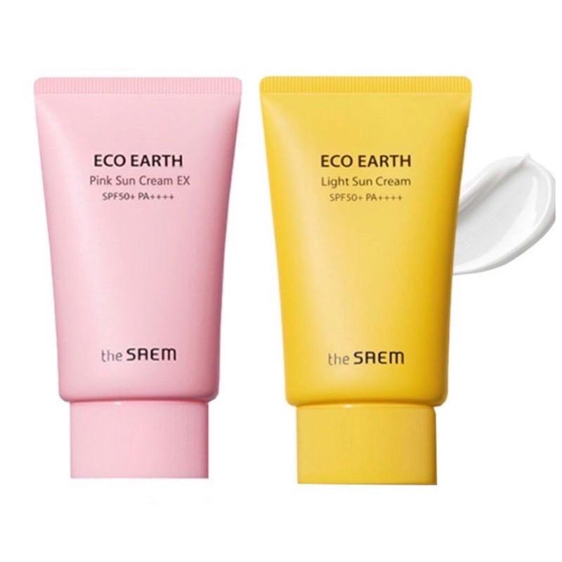 Kem Chống Nắng The SAEM Eco Earth Pink Sun Cream SPF 50+