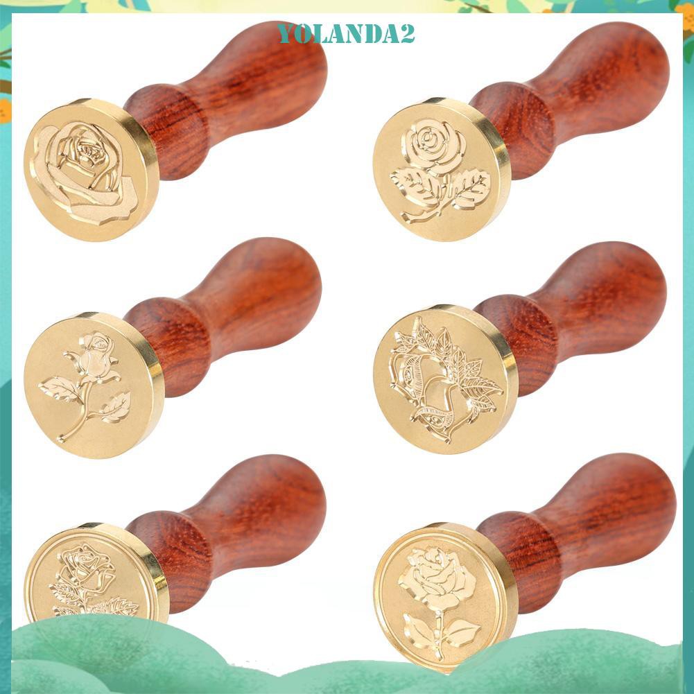 Con Dấu Sáp Hoa Hồng Phong Cách Retro Độc Đáo