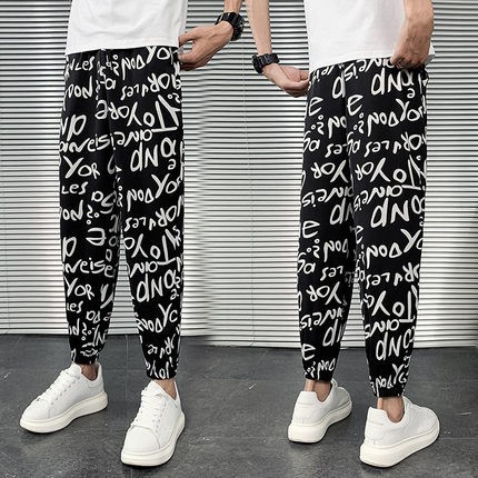 { Mới Về - Mã GARETAT20 Giam 10k } Quần Jogger Nỉ Phối Chữ Sành Điệu Tôn Dáng Hot Trend Mới - Fom Hàn Quốc Siêu Chất