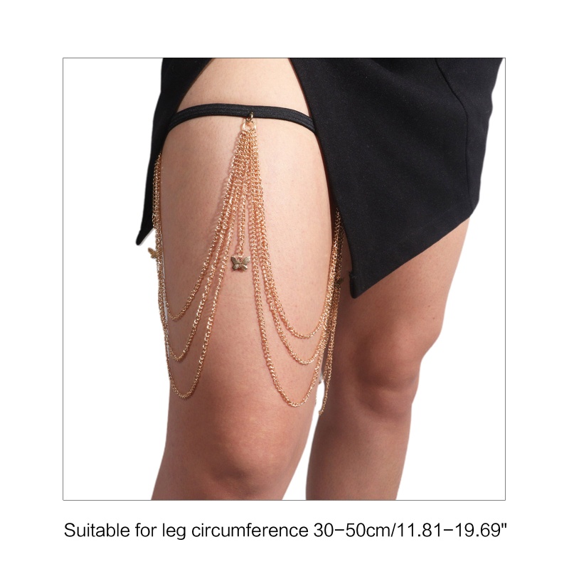 Dây Xích Đeo Đùi Hình Bướm Phong Cách Gothic Gợi Cảm Cho Nữ