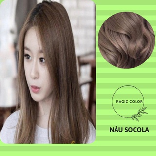 Thuốc nhuộm tóc nâu socola -magic.color caitu-- colorking