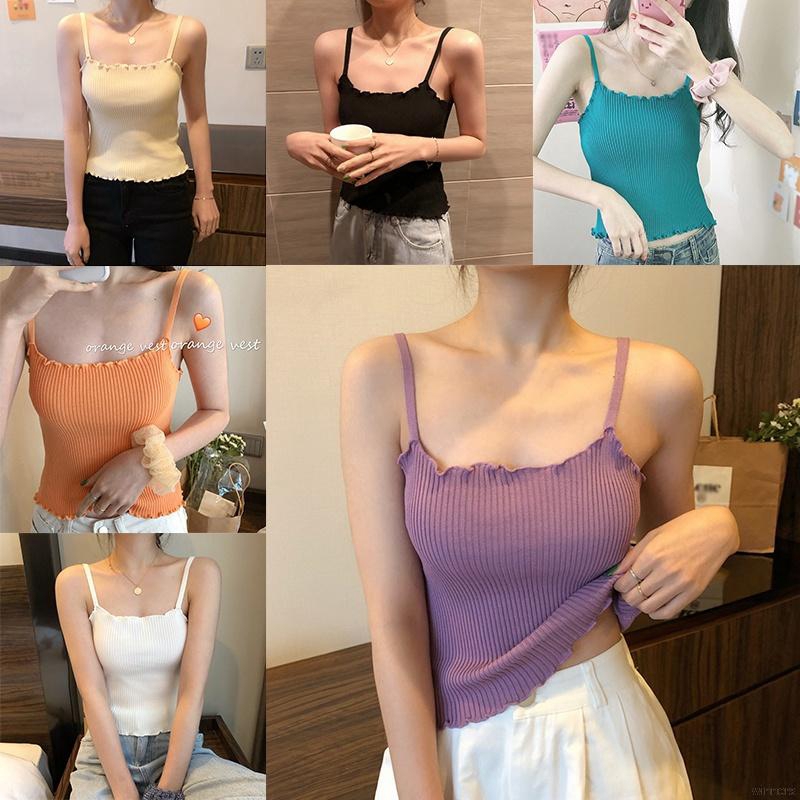 Áo hai dây dệt kim ôm dáng gợi cảm cho nữ | BigBuy360 - bigbuy360.vn