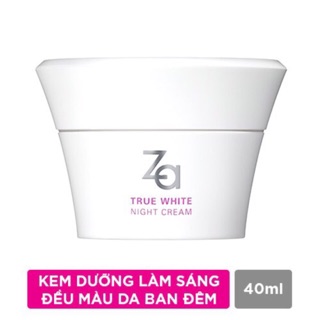 Kem Dưỡng Trắng sáng và đều màu Ban Đêm ZA True White Ex 40g