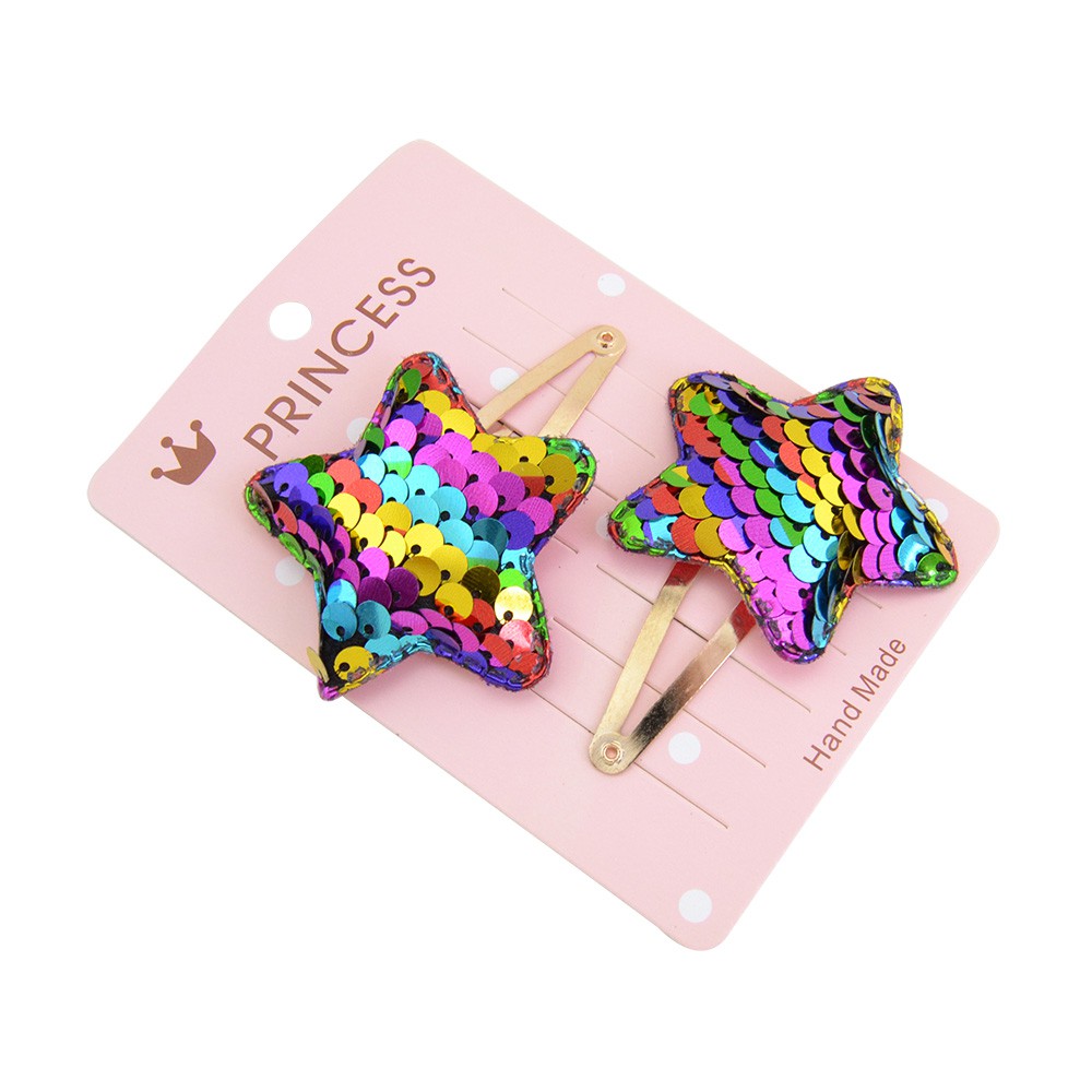 Set 2 kẹp tóc sequin KIDSBOWS nhiều màu sắc dễ thương cho bé gái