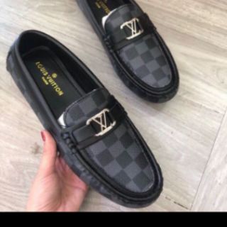 Giày lười LV về 2 màu nâu,đen