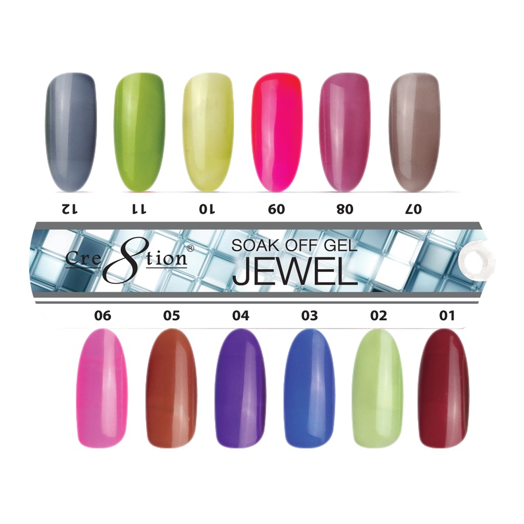 -Sơn gel Jewel ( gel màu trong) Cre8tion