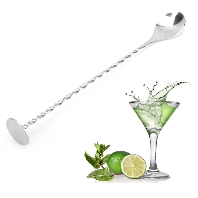 Muỗng nĩa dài khuấy cocktail bằng thép không gỉ