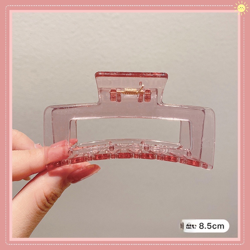 Kẹp Tóc Trong Suốt Đơn Giản Thời Trang Phong Cách Hàn Quốc