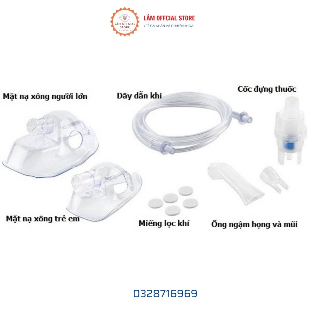 Bộ phụ kiện dành máy xông mũi họng, xong khí dung siêu âm MICROLIFE NEB200