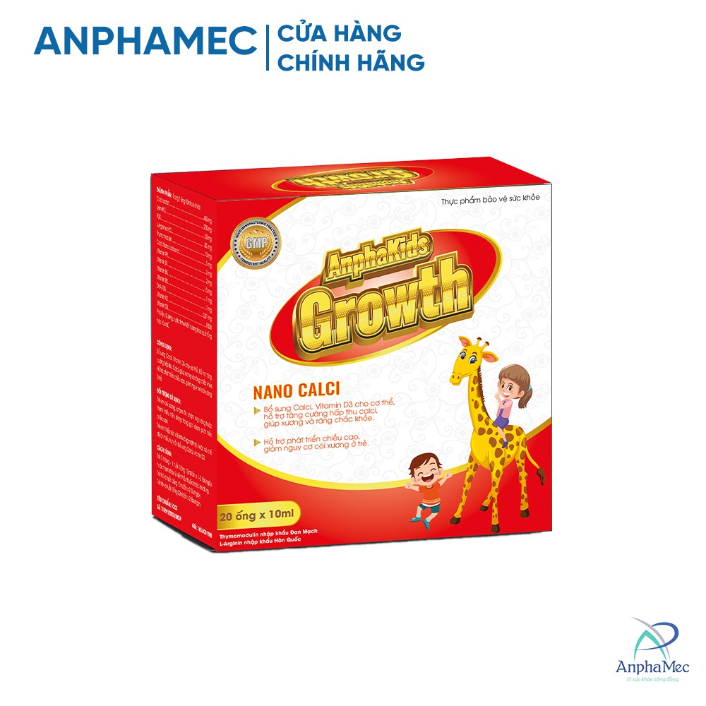 Bổ Sung Canxi Giúp Trẻ Cao Lớn Anphakids Growth