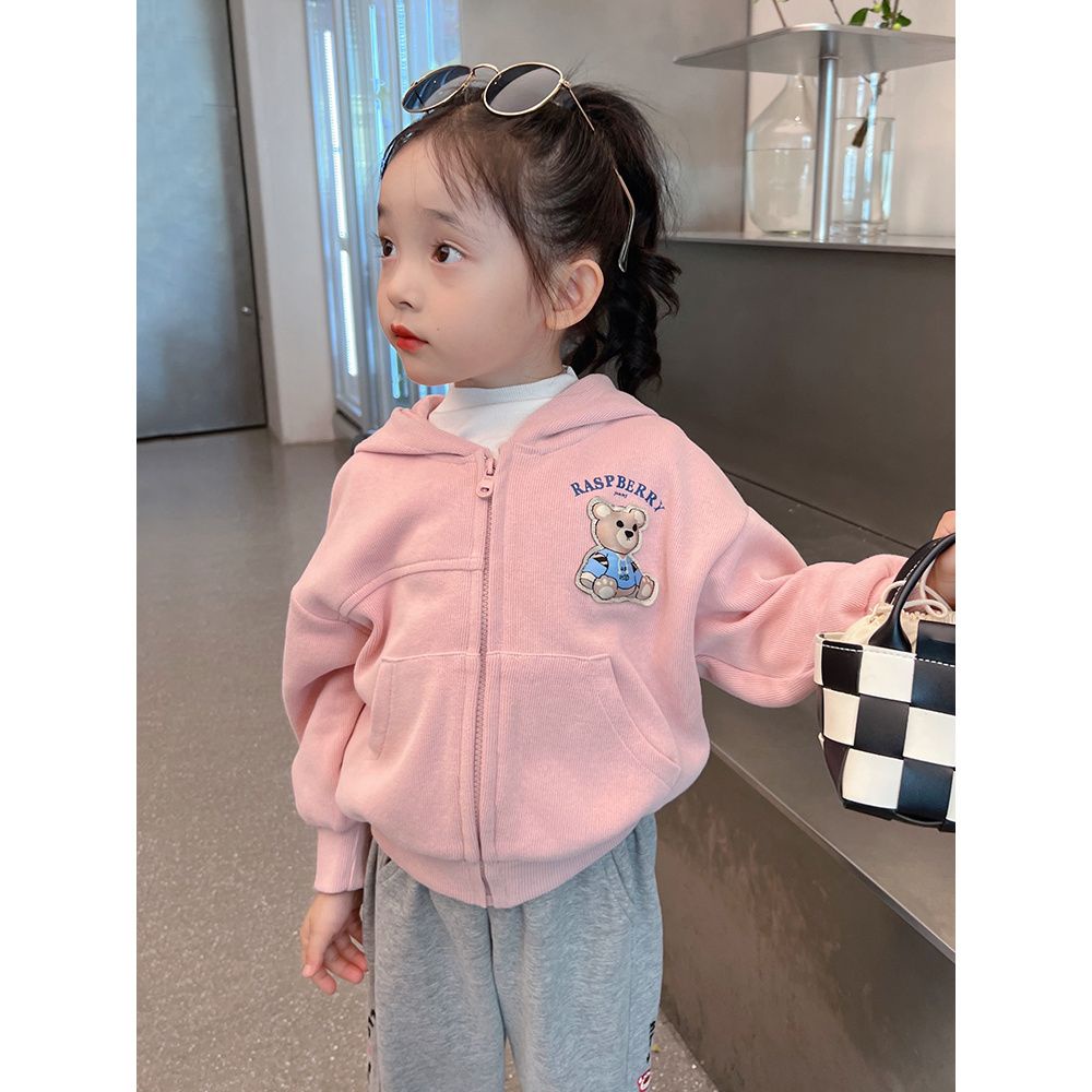 Áo Khoác Cardigan Có Mũ Trùm Phong Cách Hàn Nhật Mới 2022 Cho Bé Gái