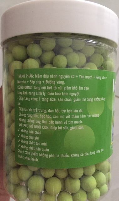 Viên mầm matcha hồng sâm