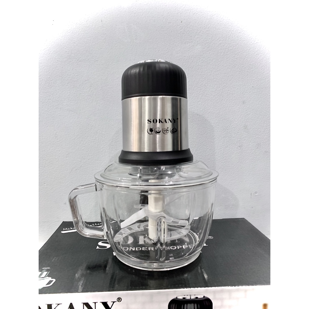 Máy xay thịt SOKANY SK-7025 , Cối Thủy Tinh 2L