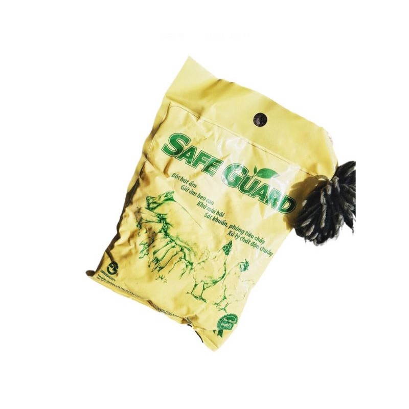 Bột vi sinh khử mùi chuồng trại cát mèo, bột vi sinh safe guard hương quế gói 50g túi zip