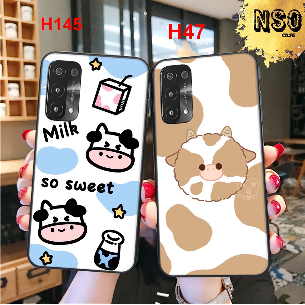 [HÀNG HOT]Ốp Lưng Oppo A74 - Oppo A54 In hình Bò Sữa Dễ Thương
