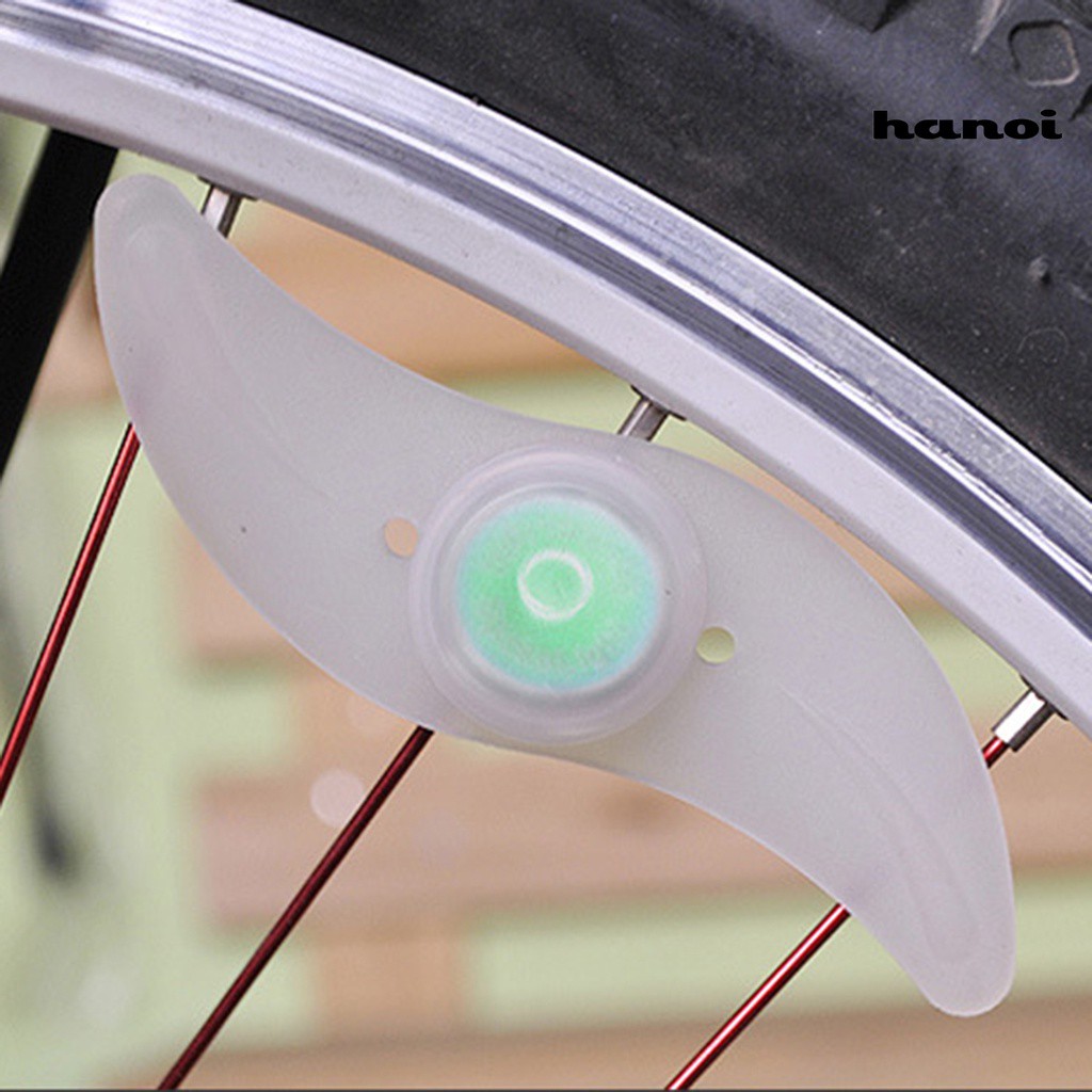 Đèn led màu XANH gắn bánh xe đạp 3 chế độ chiếu sáng