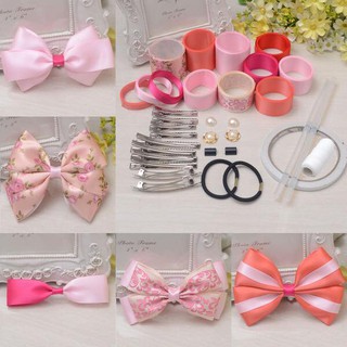 Sét  ruy băng và phụ kiện Bờm, kẹp tóc handmade