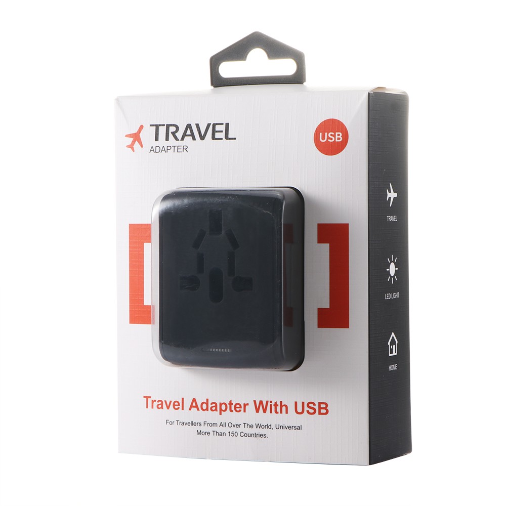 Bộ sạc du lịch quốc tế đa năng 4 cổng USB 100-240 2.4A chất lượng cao