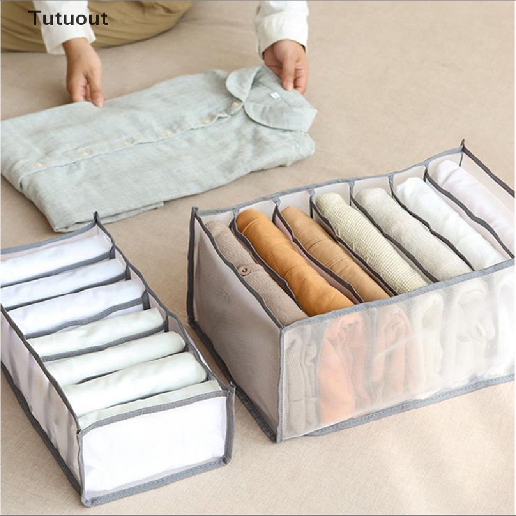 Hộp đựng quần áo dạng lưới chia ngăn đa năng thuận tiện