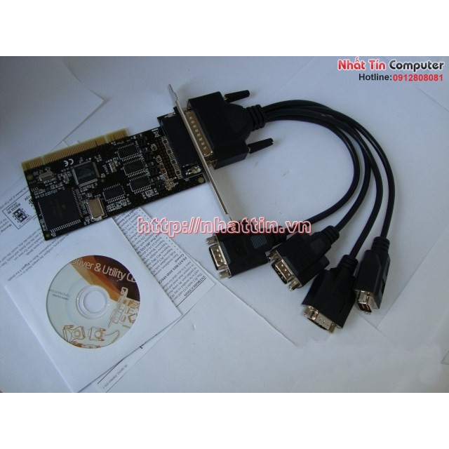 Card PCI to 4 cổng com RS232 SYBA CN01