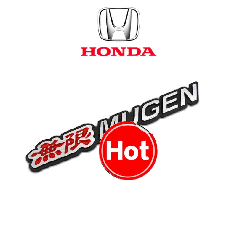 Miếng Dán Kim Loại Hình Logo 3d Cho Xe Hơi Honda Type R Rs Mugen City Civic Hrv Brv Crv Ex5 Accord Jazz