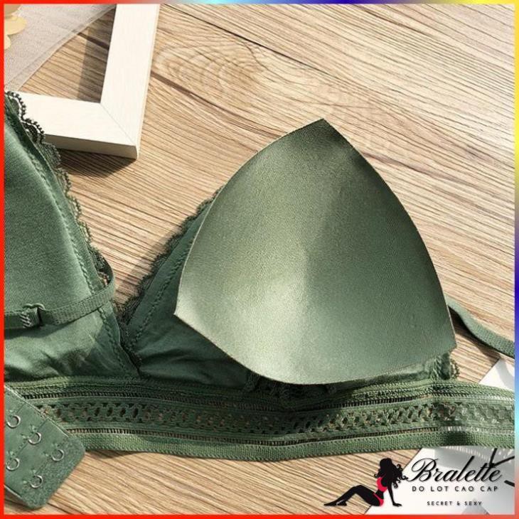 Áo Ngực Áo Lót Bralette Cotton Ren Hoa Cúc KHÔNG GỌNG Có Quần Ghép Bộ | BigBuy360 - bigbuy360.vn