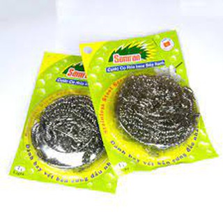 Set 2 cước cọ xoong nồi, cọ rửa inox siêu sạch - sợi inox