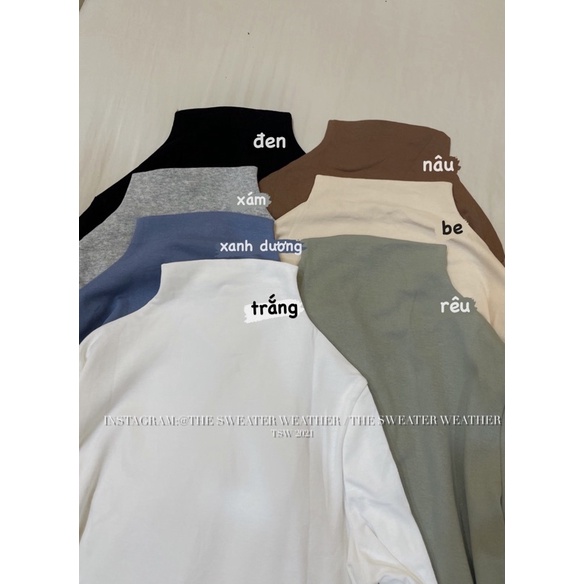 (Ảnh thật) Áo thun tăm cổ leo dài tay tag Free the.sweaterweather TSW | BigBuy360 - bigbuy360.vn