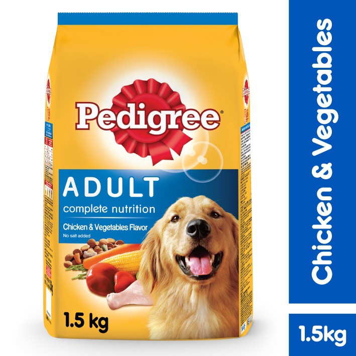 [1.5kg] Hạt Pedigree Chó lớn vị gà rau củ