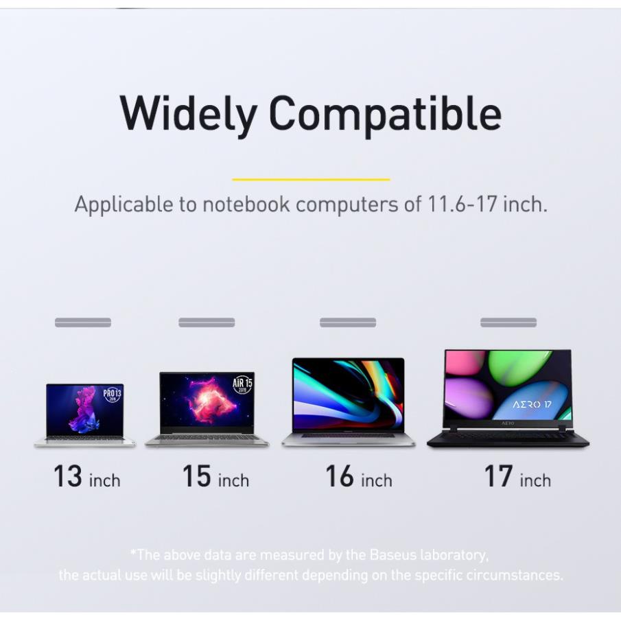 Giá Đỡ Máy Tính đế tản nhiệt Baseus Làm Từ Hợp Kim Có Thể Gập Gọn Dành Cho Laptop Macbook Pro Air 12-17 In Baseus Mall