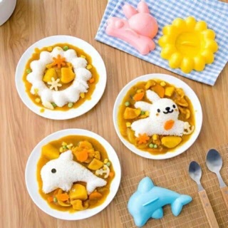 Set 4 khuôn cơm bento tạo hình cơm cho bé