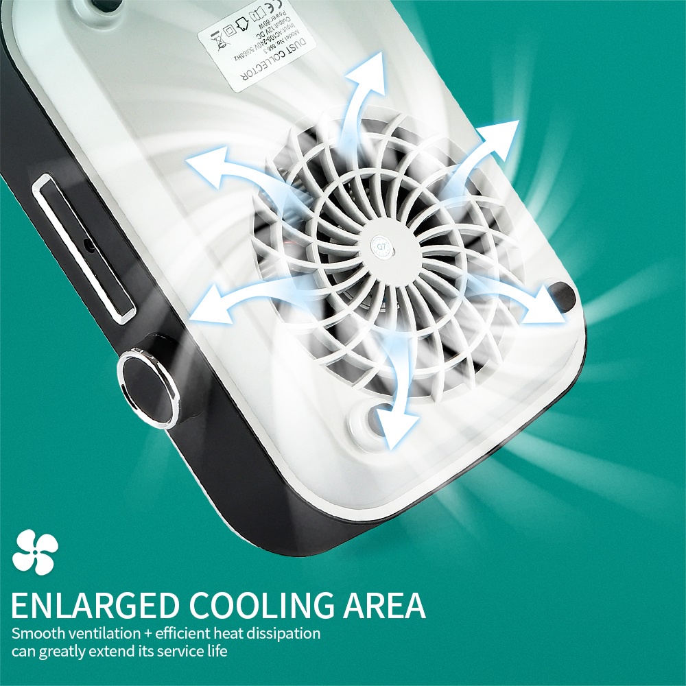 Quạt hút bụi làm sạch móng tay FOREVERLILY chuyên dụng cho salon 80w