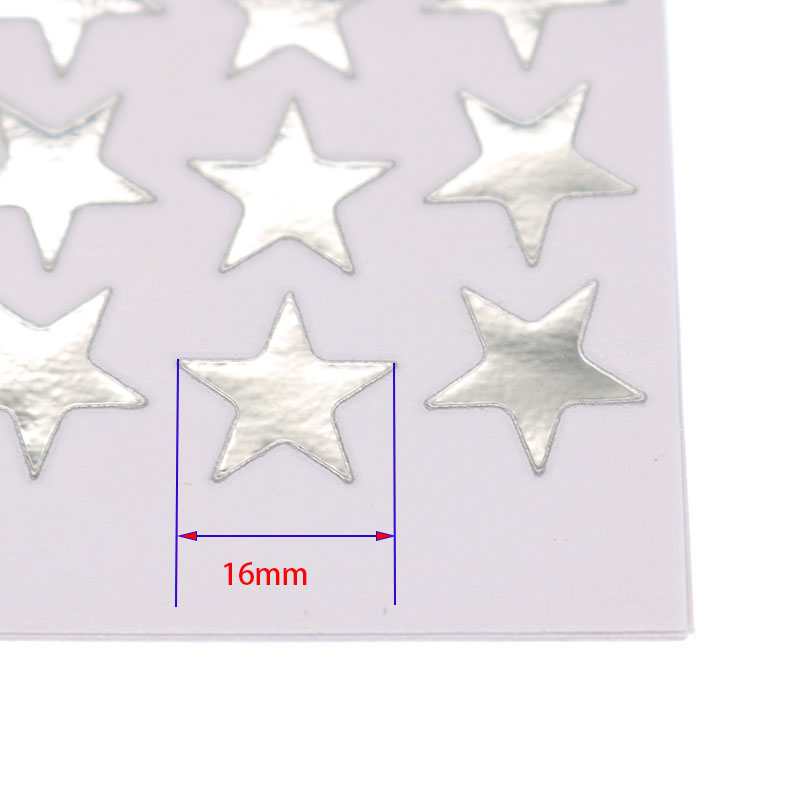 10 tờ 350 nhãn dán hình ngôi sao năm cánh