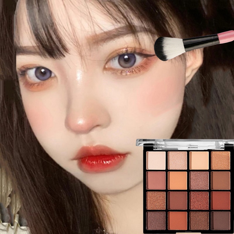 Bảng Phấn Mắt 16 Màu Chống Nước Lâu Trôi Tiện Dụng Chất Lượng Cao