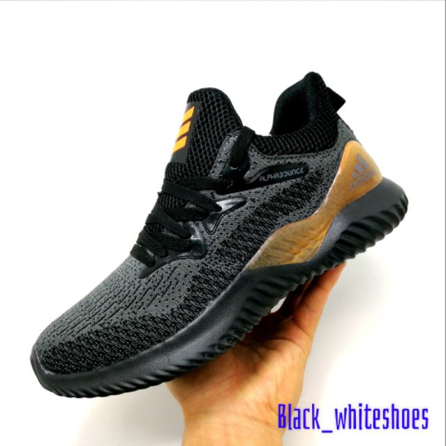 [Fullbox] Giầy Alphabounce đen vàng nam cực chất