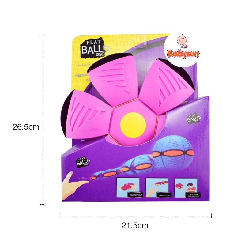 Đồ Chơi Bóng Biến Hình UFO Phát Sáng, Bóng Tự Nảy 2IN1 Vừa đá, vừa ném cực vui nhộn