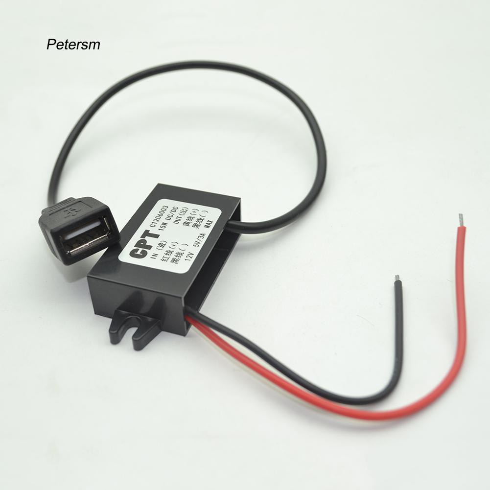 Bộ chuyển đổi sạc điện thoại 12V sang 5V 3A cho máy tính bảng chất lượng cao