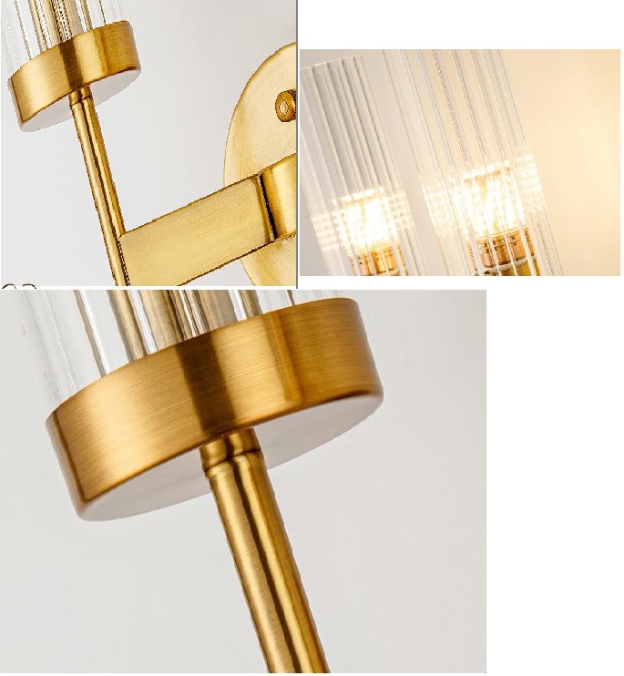 Đèn Gắn đèn vách Tường Cao Cấp Trang Trí Cổ Điển decor - Tặng Kèm Bóng Led E14