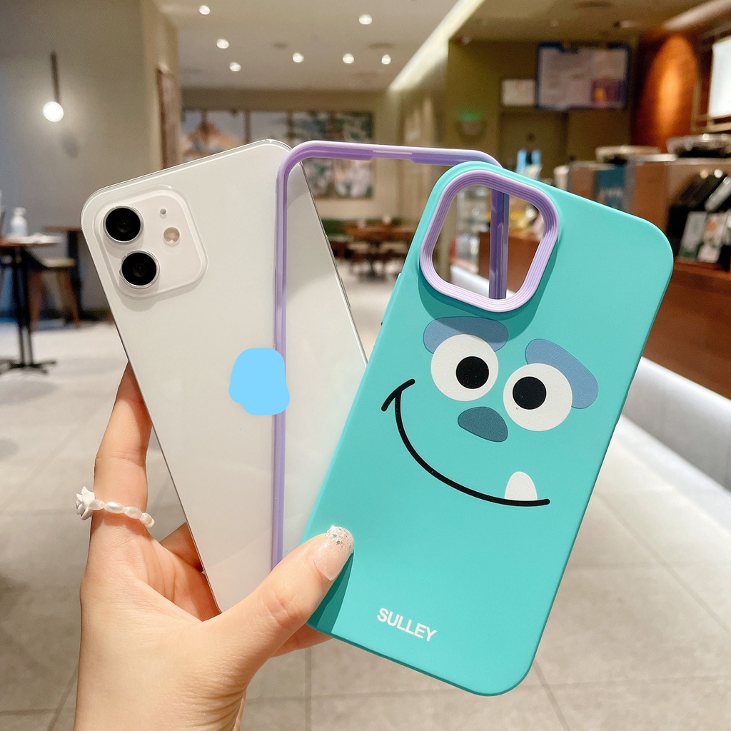 Ốp Điện Thoại Họa Tiết Hoạt Hình Quái Vật Mike & Sulley 3 Trong 1 Chống Sốc Cho iPhone 14 / 13 / 12 / 11 / X / 8P
