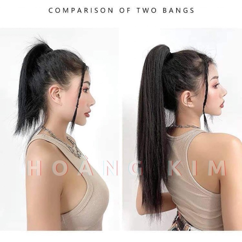 Tóc Giả Ngoặm Cặp thẳng