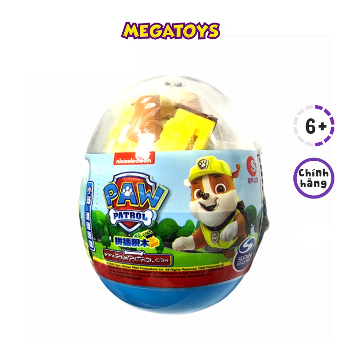 Bộ Sưu Tầm Trứng - Đội Chó Cứu Hộ Paw Patrol - Chó Thợ Máy - Rubble Trendy Sound PPB 130116